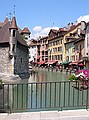 The riverside in Annecy