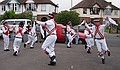 A hanky dance outside The Quarry Gate